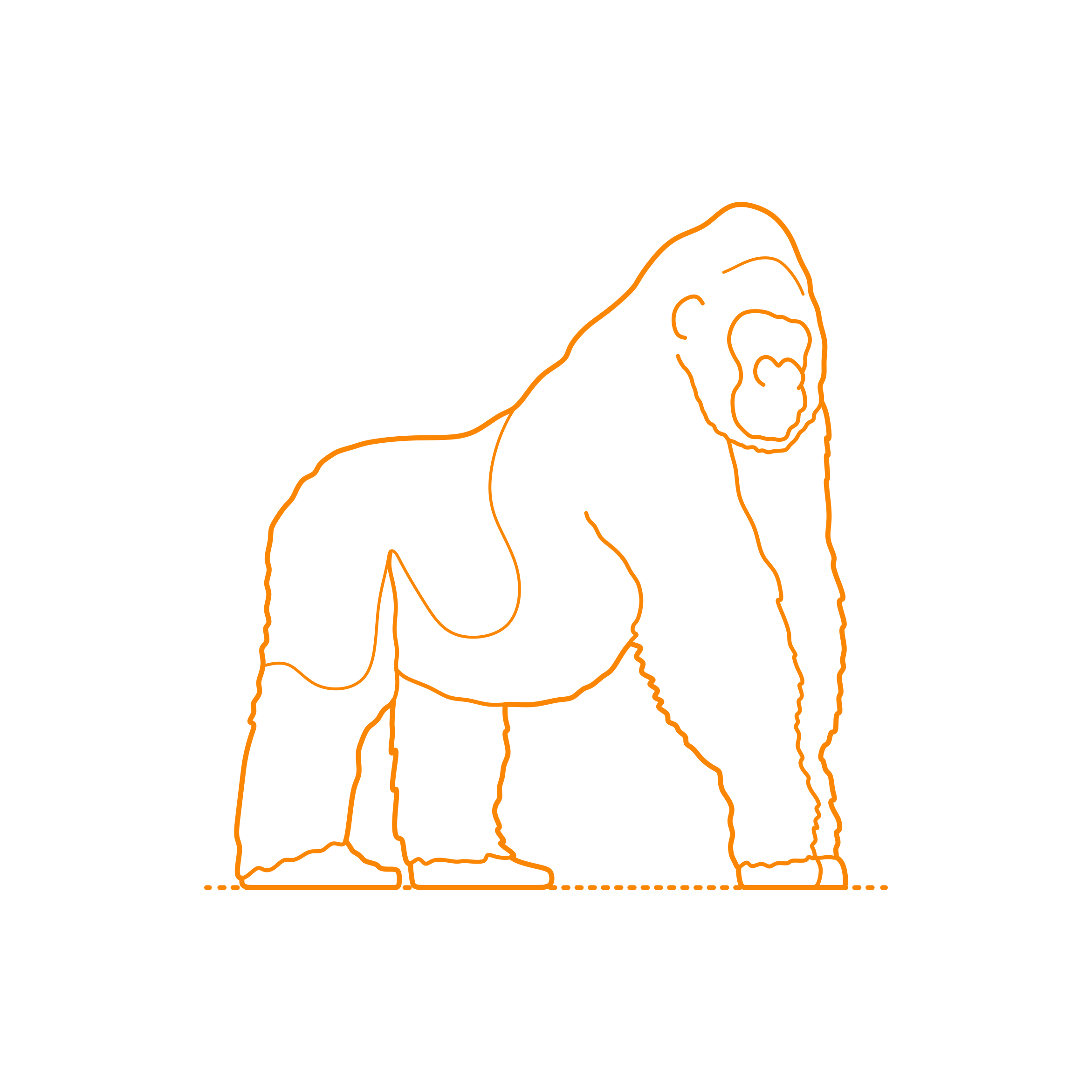 Animals Apes Eastern Lowland Gorilla Vinyl Svg File Free Vectors
